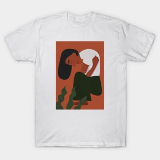 Woman Self Hug, Boho Illustration 2 T-Shirt